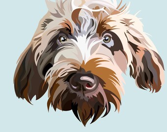 Retrato personalizado de animal de estimação *Arquivo digital