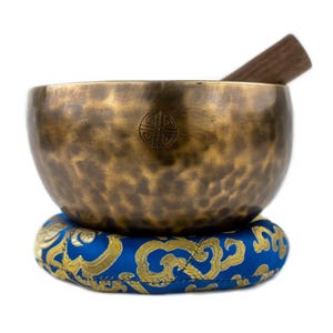 Hand-Crafted Full Moon Singing Bowl (6-7 Inches), Handmade Bowl - Perfect for Meditation, Yoga, Chakra Balancing, Sound Healing