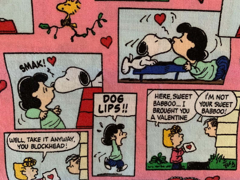 Peanuts Kissing Snoopy & Lucy Etsy