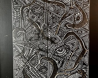 Destined For Greatness- acrylic painting on 16x20in stretched canvas.