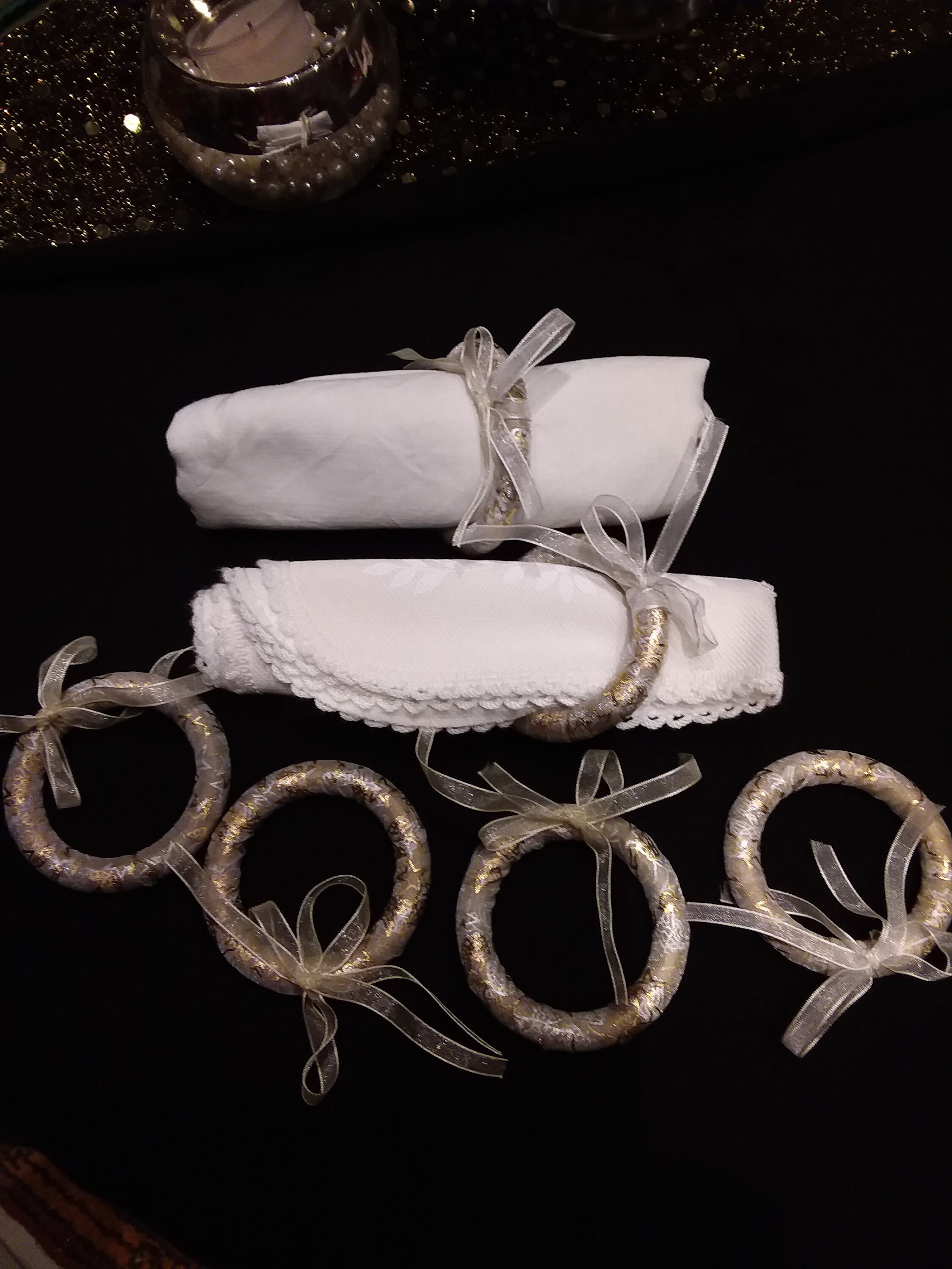 6 Ronds de Serviettes Fêtes