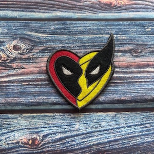 Hero Anti Hero Heart Sew On Embroidered Patch