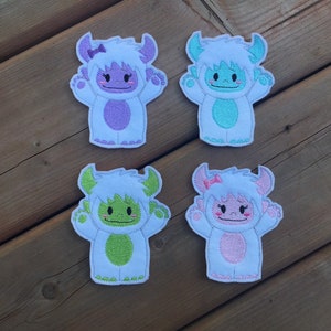 Yeti Finger Puppets, Felt Board Play