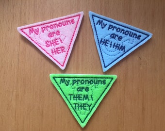 代名詞 Pin、He/Him、She/Her、Them/They