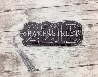 221B Baker Street Bookmark, Sherlock Holmes
