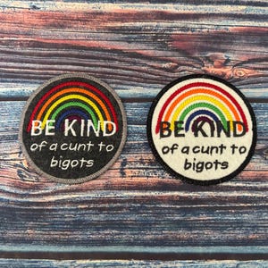 Soyez une sorte de écusson à coudre pour les bigots