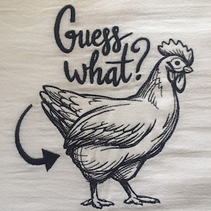 Paño de cocina con culata de pollo
