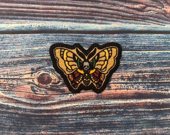 Death Head Moth Sew On Patch