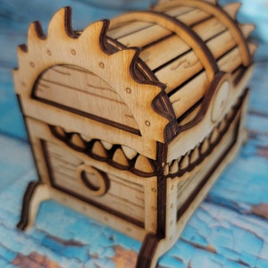 Monster Treasure Chest Jewelry Box with Teeth image 4