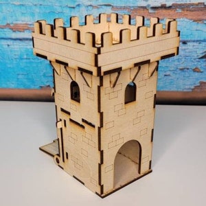 Castle Main Gate Miniature Castle RPG Accessories Terrain and Diorama RPG Scene Dice Game image 6