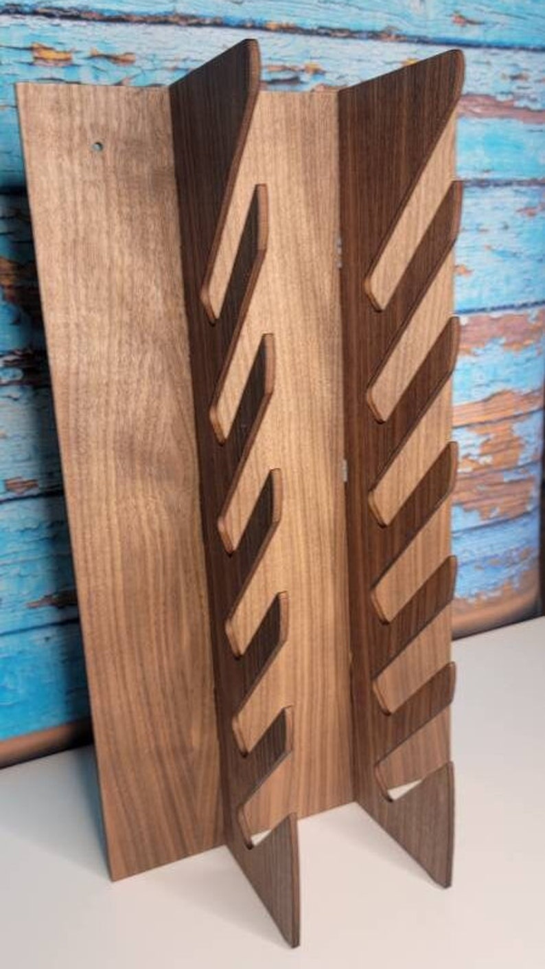 Disc Golf Rack Storage Holder Disc Golf Gift Walnut Finish Etsy