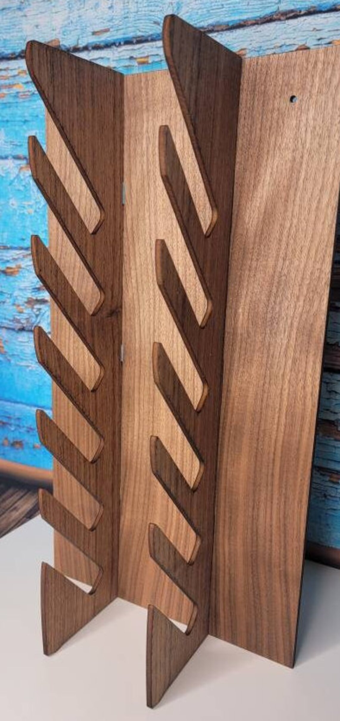 Disc Golf Rack Storage Holder Disc Golf Gift Walnut Finish Etsy