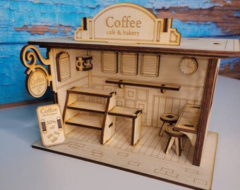 Miniature Cafe Diorama