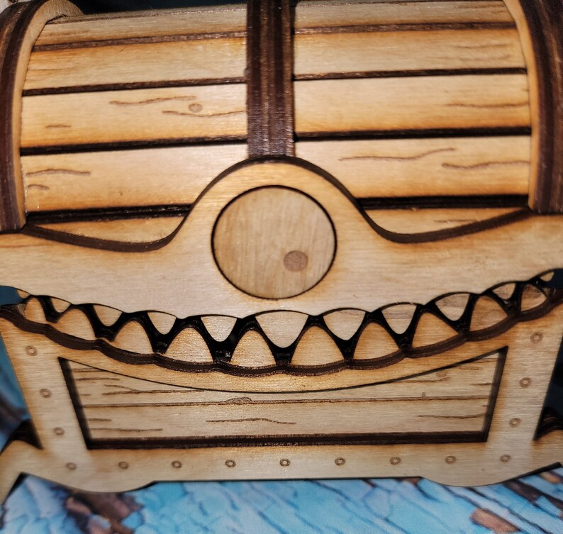 Monster Treasure Chest Jewelry Box with Teeth image 5