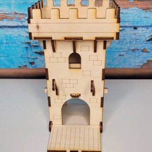 Castle Main Gate Miniature Castle RPG Accessories Terrain and Diorama RPG Scene Dice Game image 5