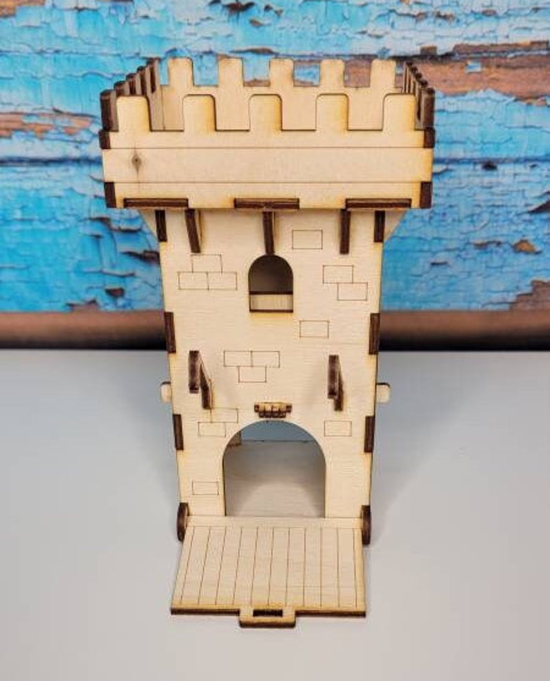 Castle Main Gate Miniature Castle RPG Accessories Terrain and Diorama RPG Scene Dice Game image 5