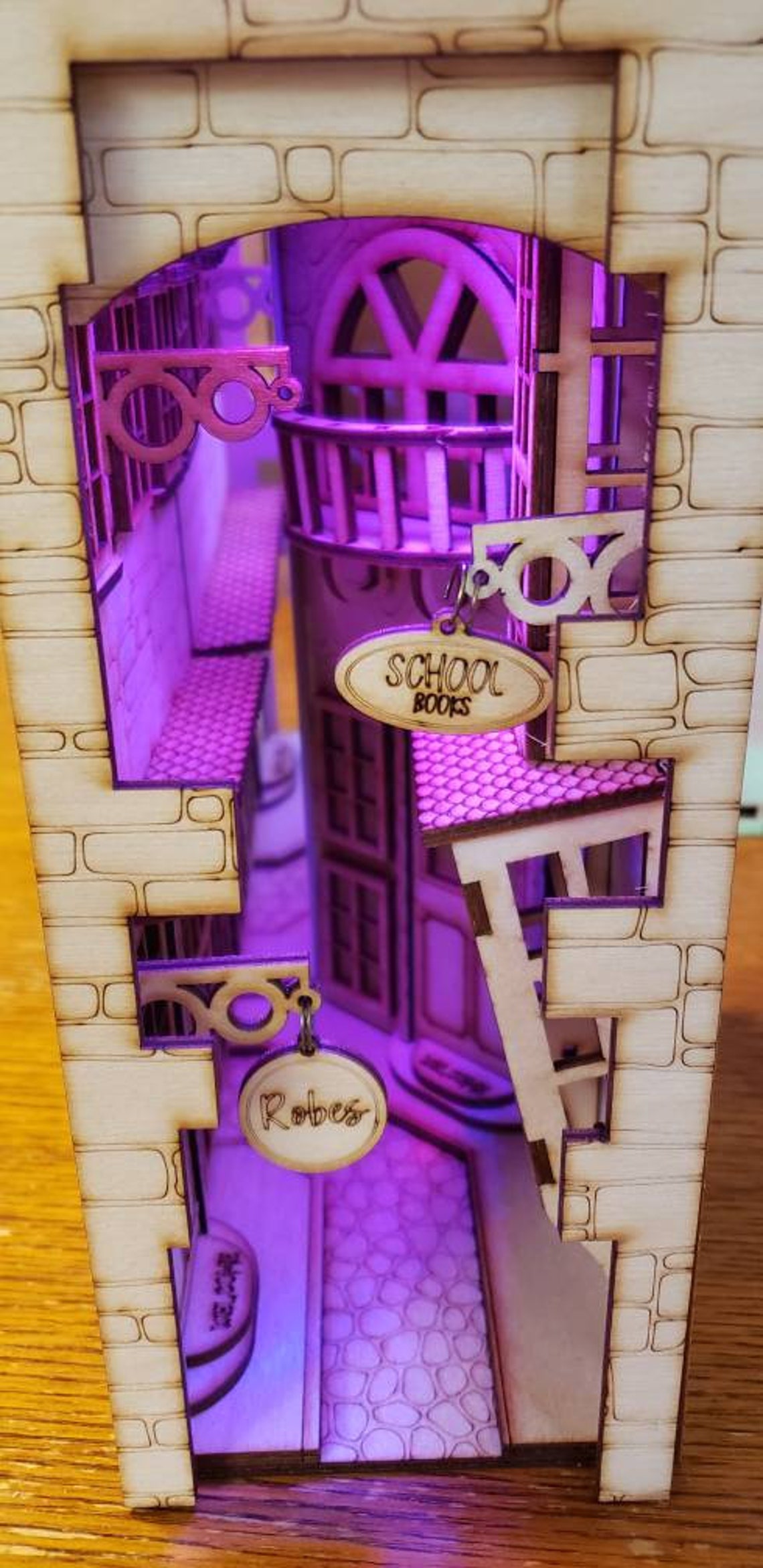 Book Nook Shelf Insert DIY Alley Book Nook Kit Book Shelf Etsy