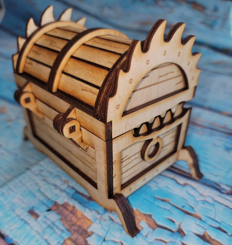 Monster Treasure Chest Jewelry Box with Teeth image 3