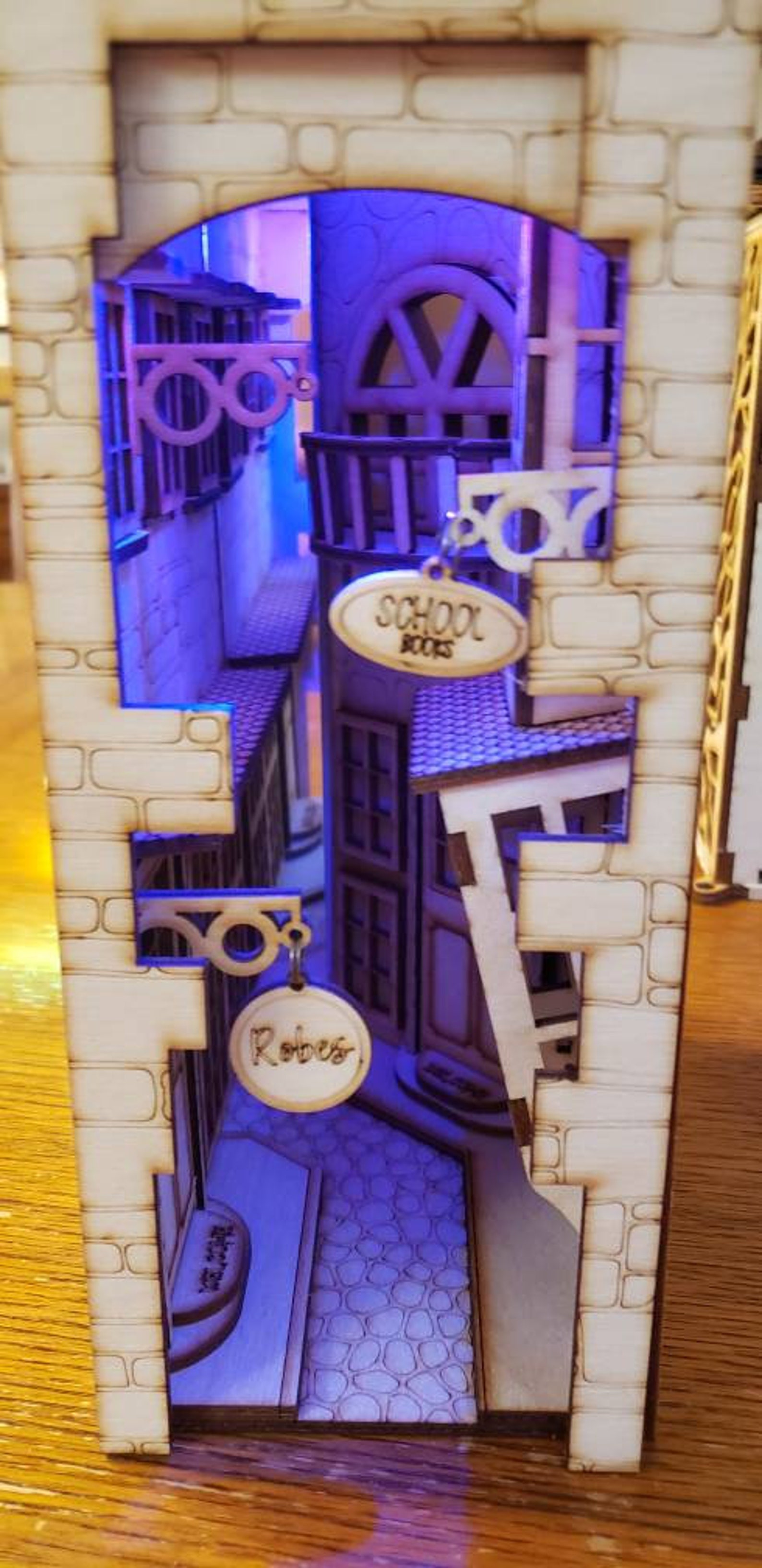 Book Nook Shelf Insert DIY Alley Book Nook Kit Book Shelf Etsy