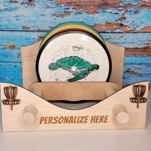 Personalized Disc Golf Rack Disc Golf Gift Disc Storage Etsy