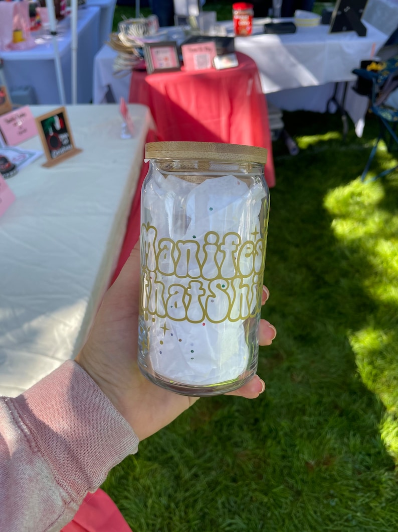 Glass Libby Cups With Bamboo Lids Etsy