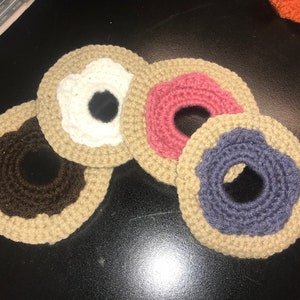 Crocheted Donut Coasters