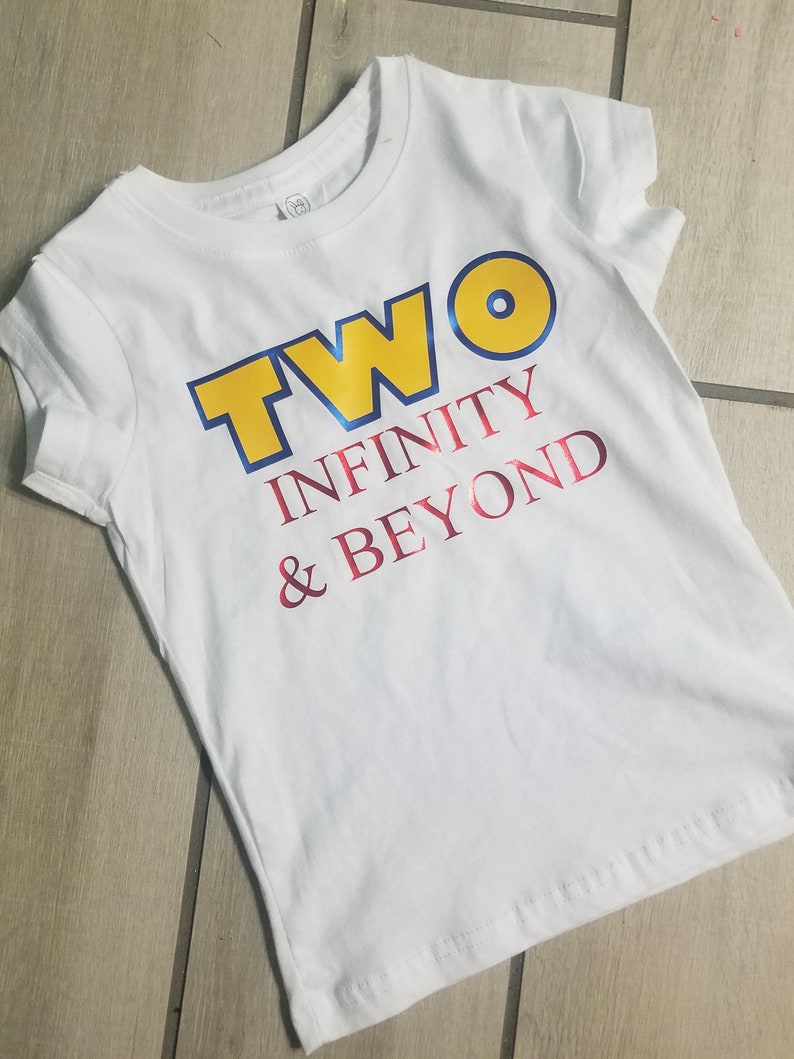 TWO Infinity and Beyond Birthday Shirt | Etsy