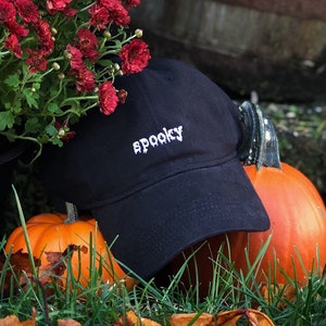 Embroidered spooky GLOW In The DARK Halloween Dad Hat