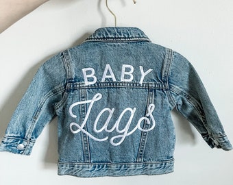 Customized Embroidered Baby Denim Jacket__ Baby Shower Gift
