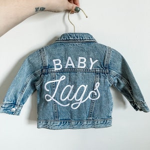 Customized Embroidered Baby Denim Jacket__ Baby Shower Gift