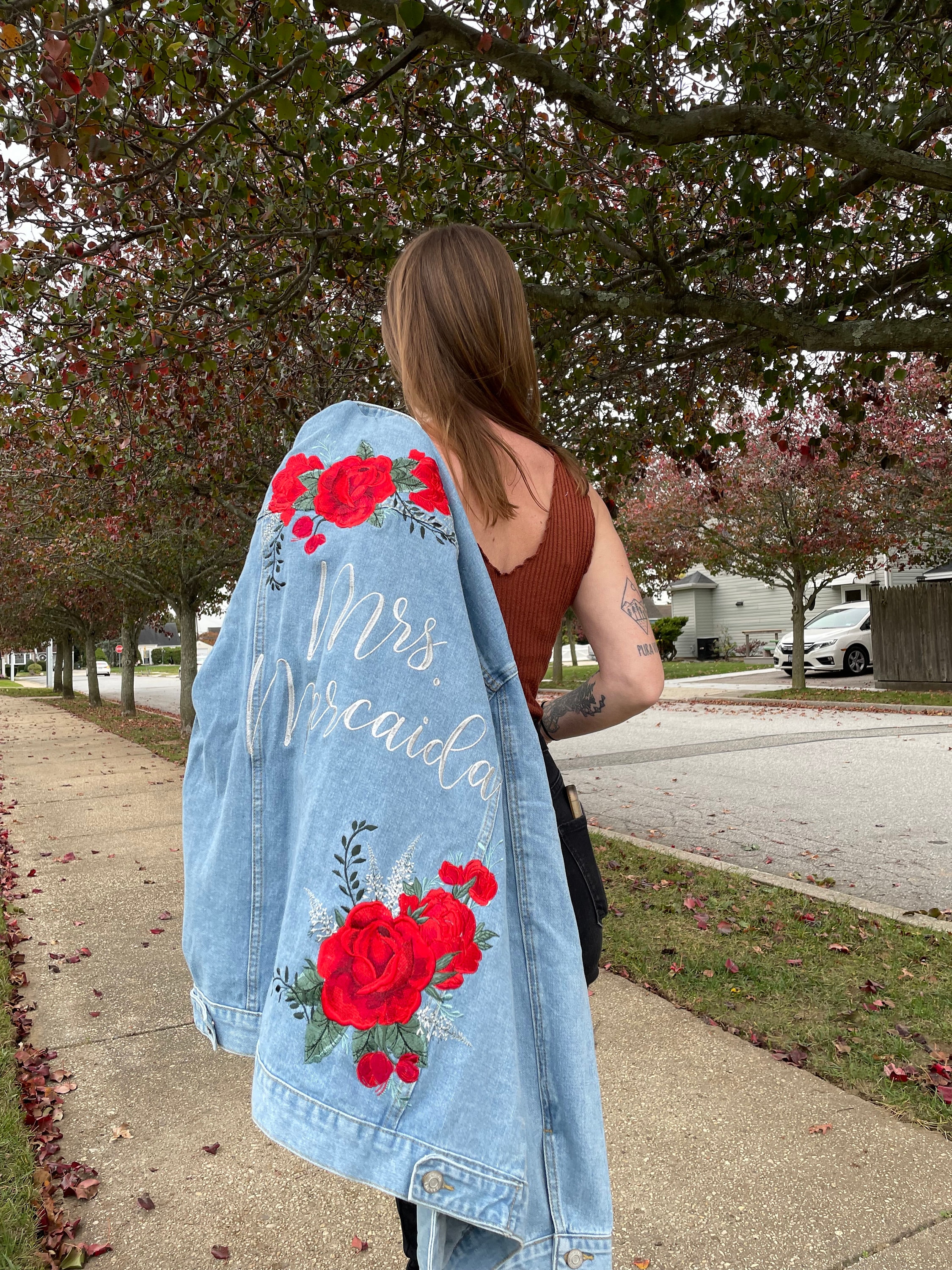 レディース こ*こ様 AMERI AMERI ROSE EMBROIDERY JACKET