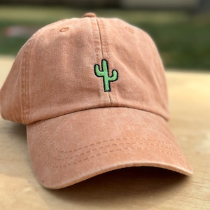 Embroidered Cactus Dad Hat