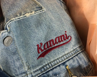 Add Name Over Front Left Pocket Of Jacket