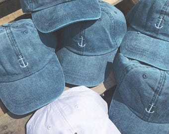 Embroidered Bachelorette Party Anchor Hats