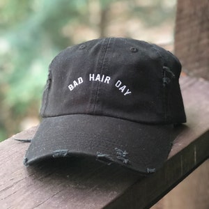 Embroidered Bad Hair Day Dad Hat