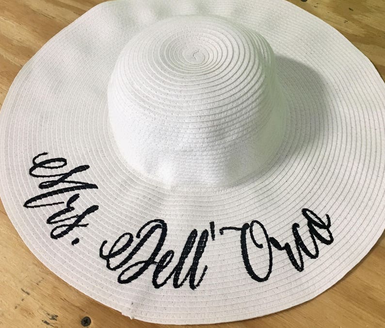 CUSTOM Embroidered Floppy Sun Hat image 5