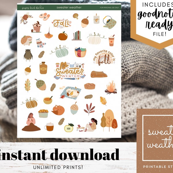 Sweater Weather Printable - Etsy