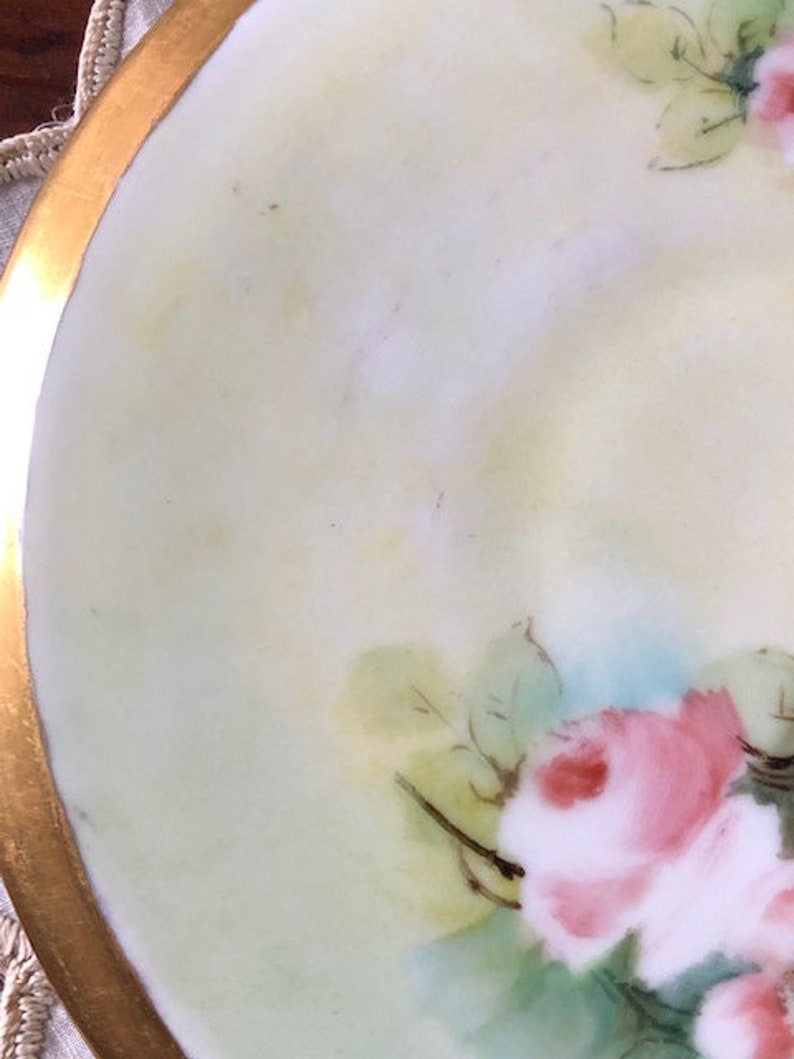 Antique Hand Painted Bavaria Tea Trivet German Tea Trivet Etsy