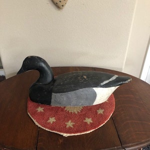 Vintage Brant Canadian Goose Decoy, Round Stamp in Circle, Wildfowler Decoys,  Point Pleasant, NJ Circa 1970&#39;s