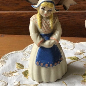 Vintage Dutch Boy and Girl Salt and Pepper Shakers Ceramic - Etsy