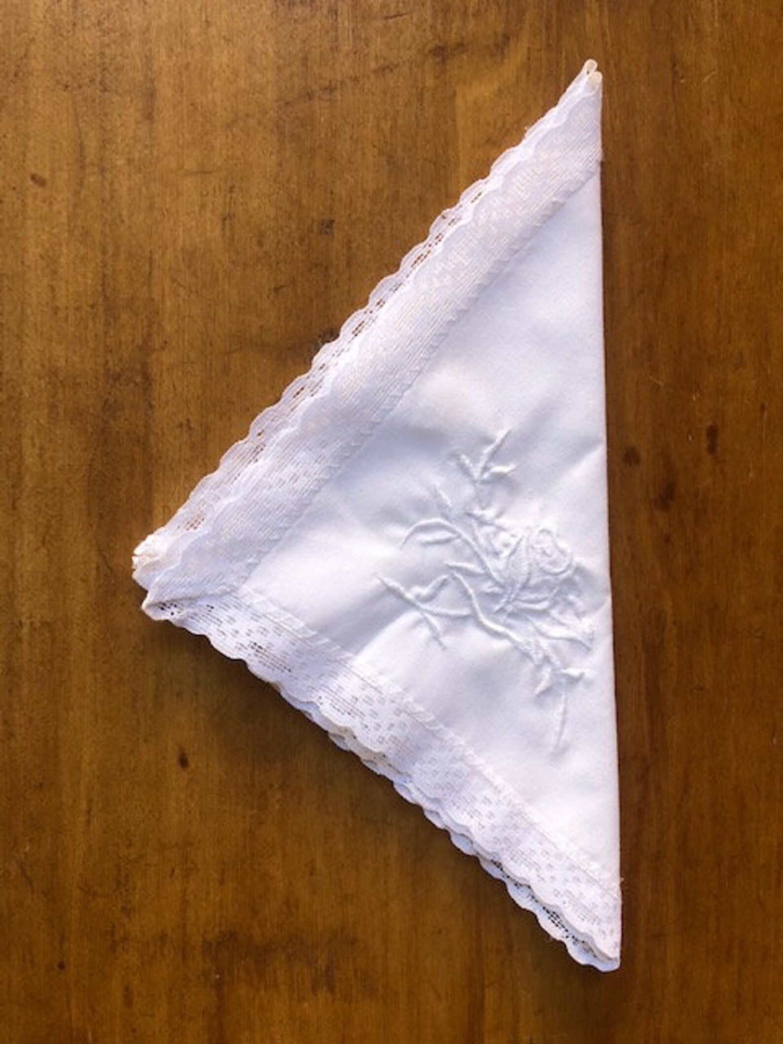 White Embroidered Lace Kirsty