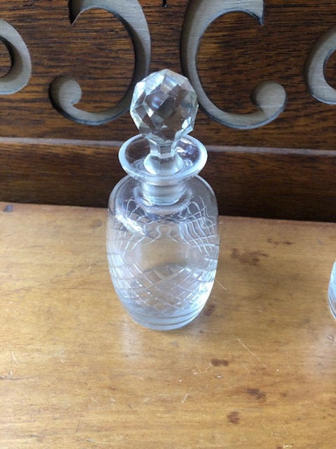 Antique Early American Pattern Glass Perfume Bottle Clear - Etsy