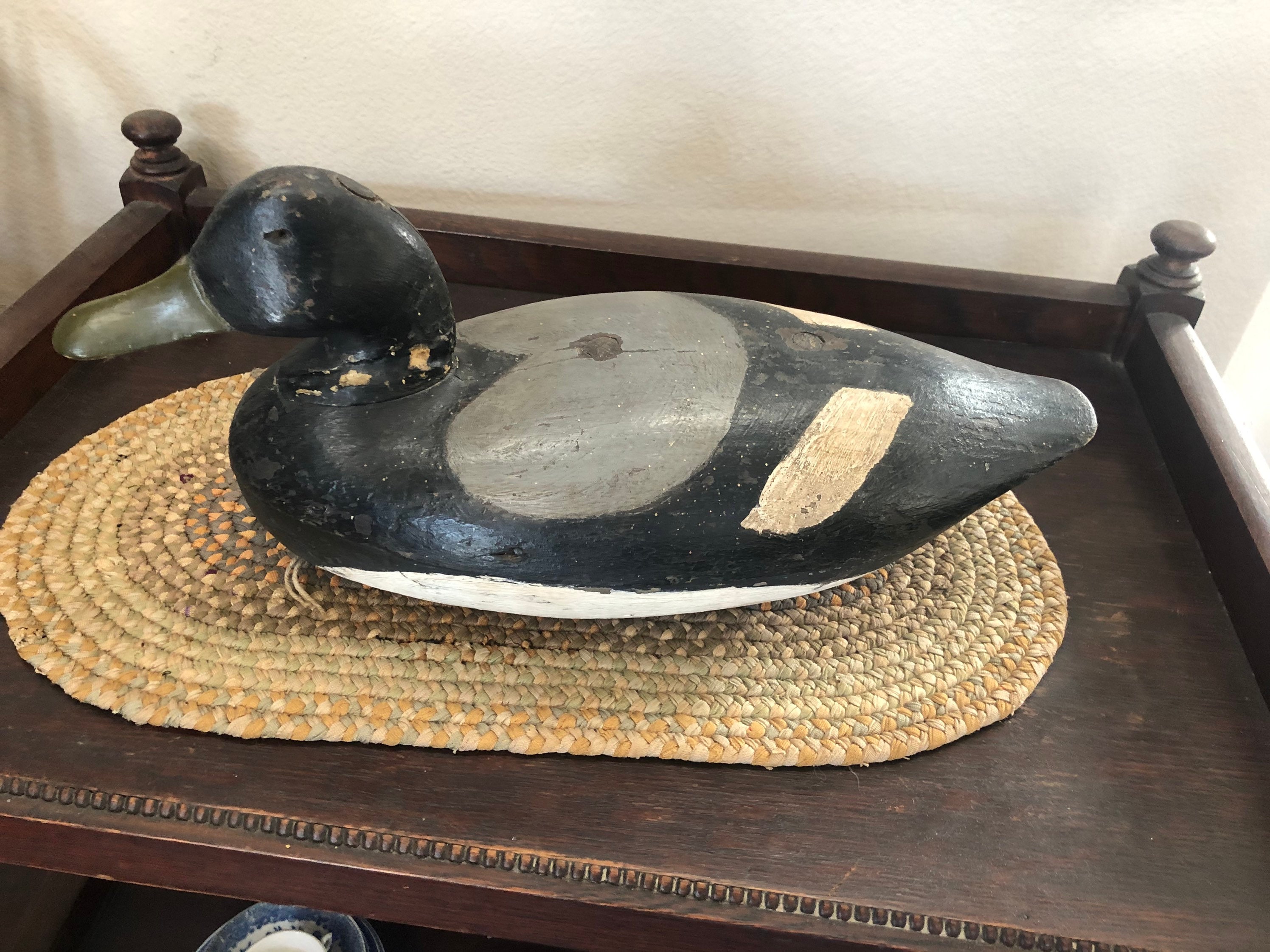 Vintage Duck Decoy-Green Bill