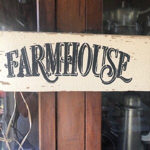Rustic Chippy Paint Farmhouse Sign, Made From Salvaged Reclaimed Pre ...