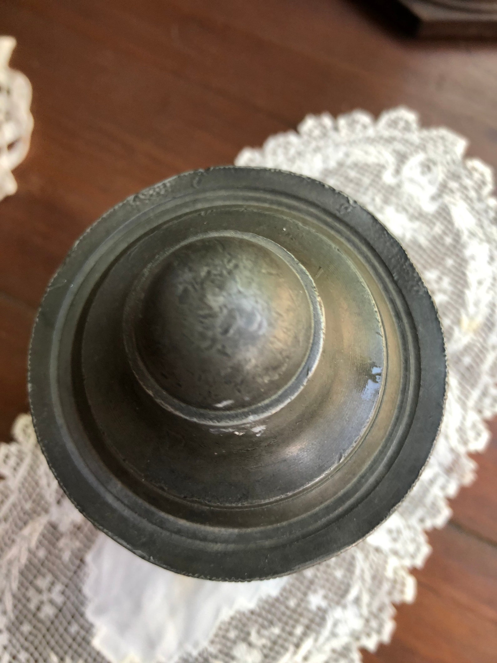 Antique Pewter Pint Ice Cream Mold 3 Piece Pewter Mold Marked Etsy