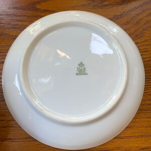 12 Pièces Sous-tasses Vintage H & C Selb Bavaria - Porcelaine Allemande