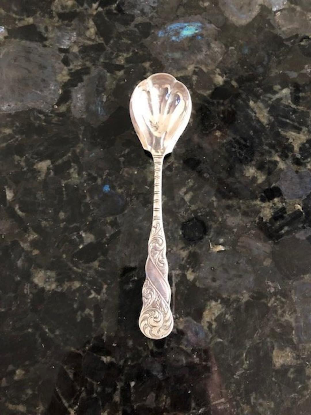 Rogers Aurora or Royal Silver Plate Sugar Shell Spoon Server
