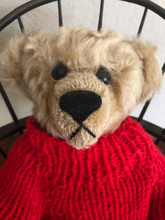 Muggins the Bear, Teddy Bear by Linda S. Stafford, Log Cabin Muggins the Bear, Teddy Bear by Linda S. Stafford, Log Cabin