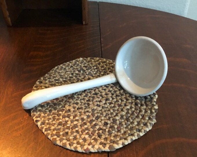 Antique White Ironstone Ladle Tureen Ladle Etsy