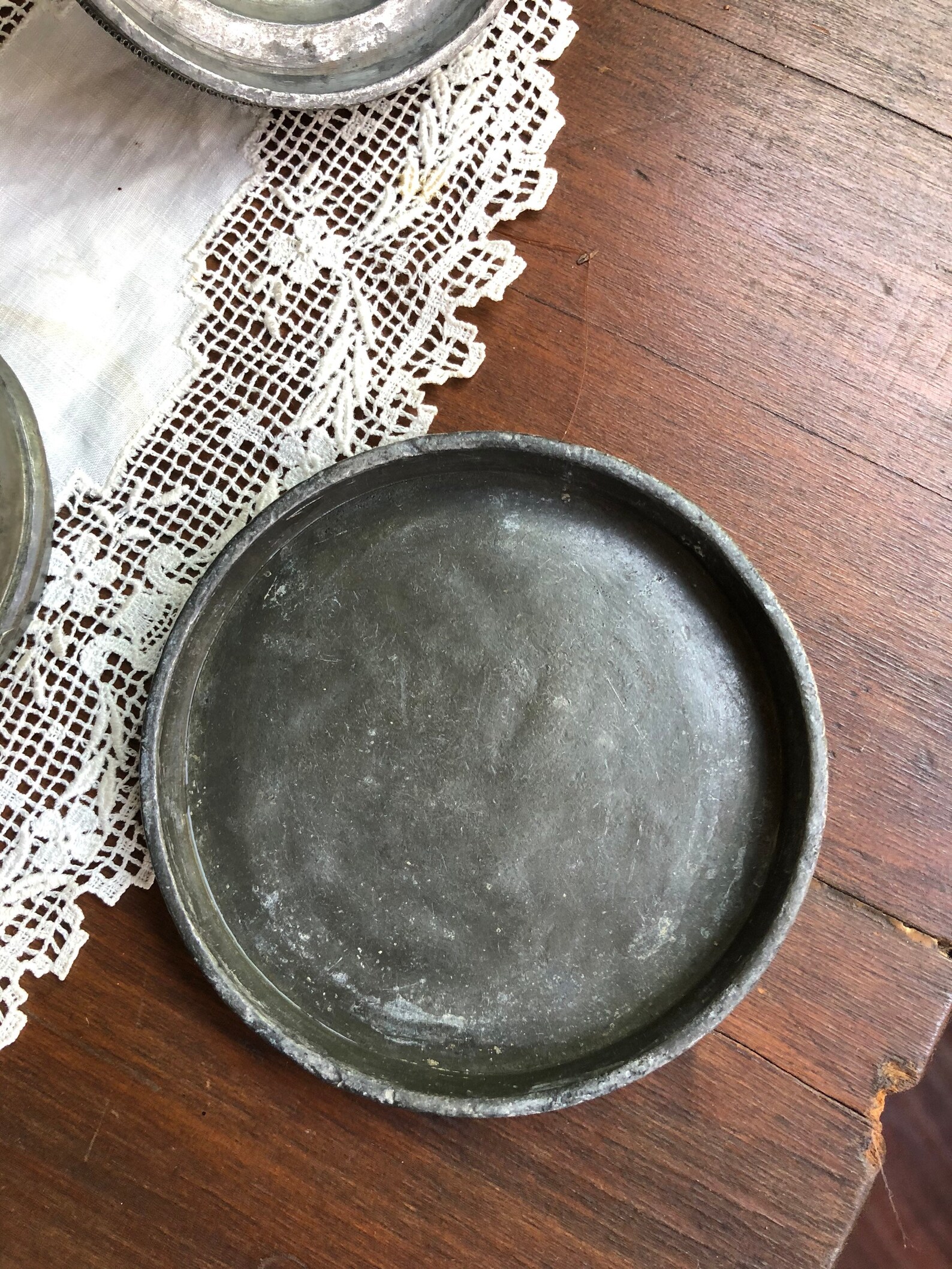 Antique Pewter Pint Ice Cream Mold 3 Piece Pewter Mold Marked Etsy